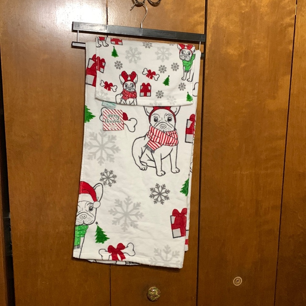 MERRY CHRISTMAS 🎄 ❄️ One Towel with one washcloth. Holiday Decor with tags